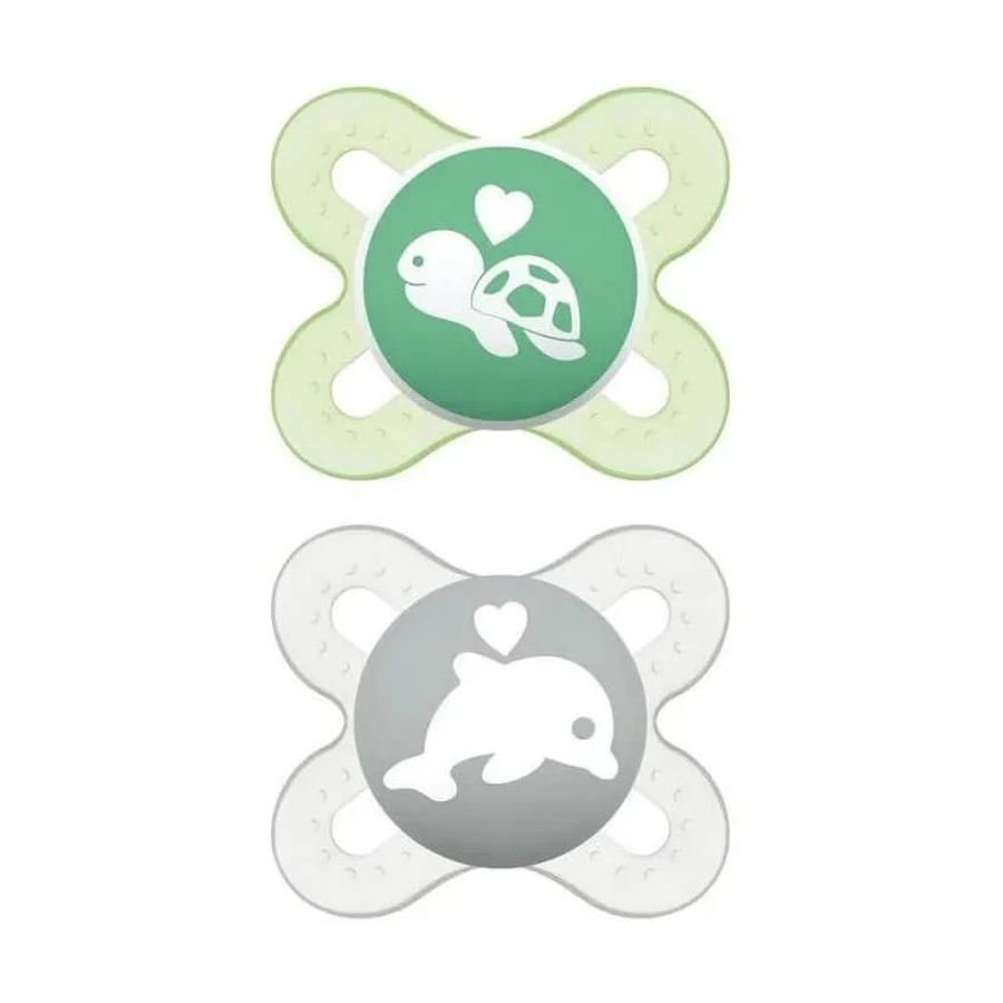 Mam Start nano - 2 soothers silicone teat 0-2 months neutral