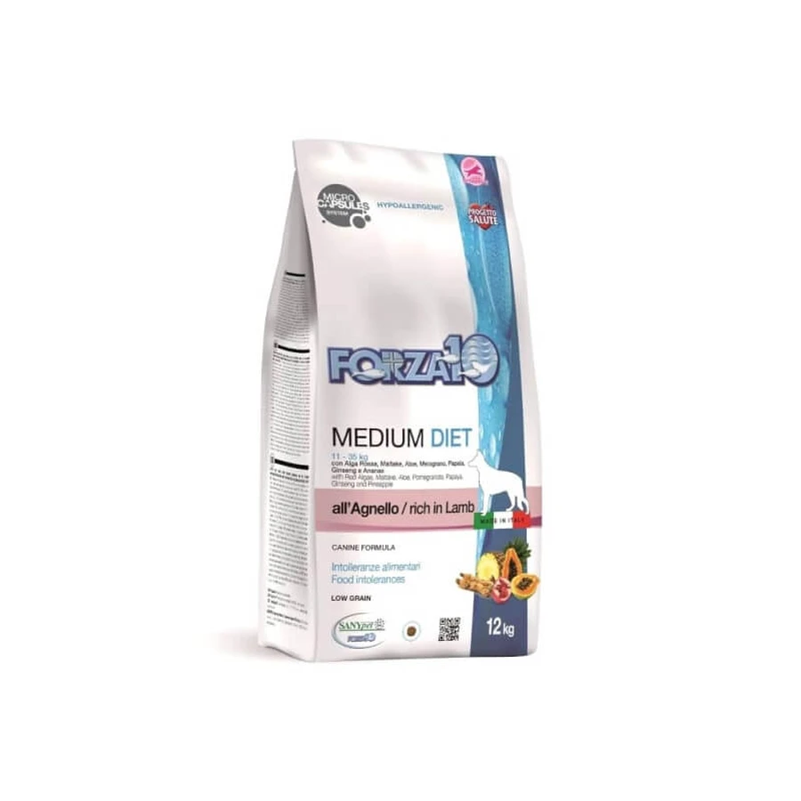 Forza10 Medium diet lamb - complete diet food for medium sized dogs with hypersensitivity 1.5 kg