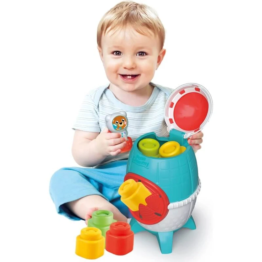Clementoni Soft clemmy 17806 - space rocket - construction set