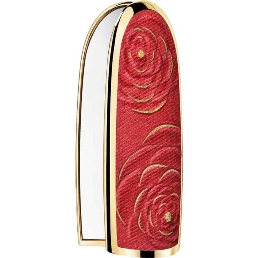 Guerlain rouge g - cover met dubbele spiegel rood roos