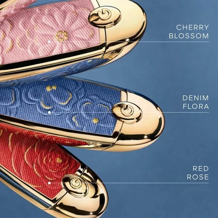 Guerlain rouge g - cover met dubbele spiegel rood roos