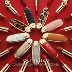 Guerlain rouge g - cover met dubbele spiegel rood roos