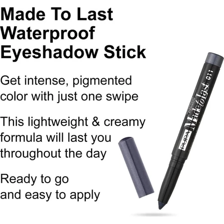 Pupa made to last waterproof eyeshadow - eye shadow stick no. 011 metal grey
