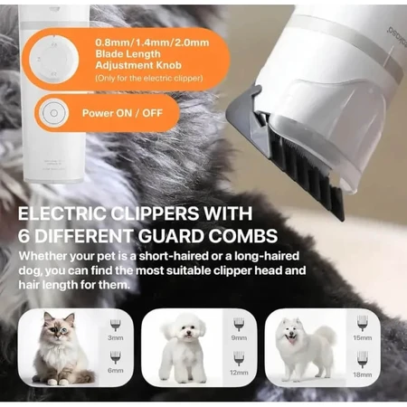 Neakasa S1 pro - Kit de toilettage 8 en 1 avec aspirateur pour chiens et chats