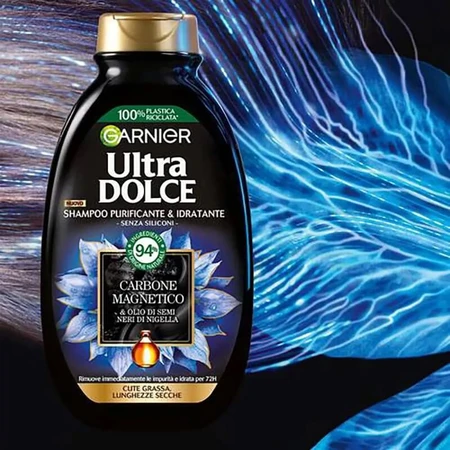Garnier carbón magnético ultra suave - champú para pieles grasas 250 ml