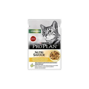 Purina pro plan nutri savour pollo en salsa - alimento para gatos adultos esterilizados 85 gr