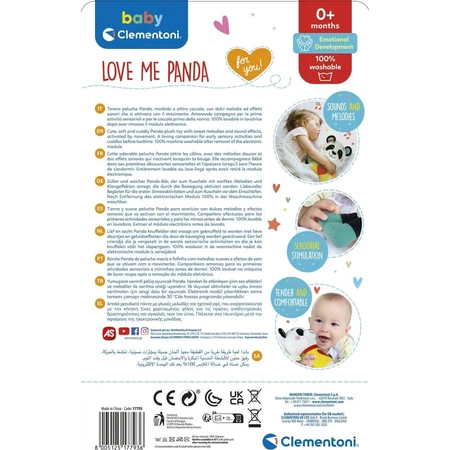 Clementoni Baby love me panda - peluche interactivo
