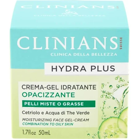 Clinians Hydra plus - mattierendes, feuchtigkeitsspendendes Creme-Gel für Mischhaut und fettige Haut 50 ml