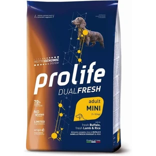Prolife Dualfresh adult mini met buffellam &amp; rijst - volledige voeding voor kleine volwassen honden 2 kg