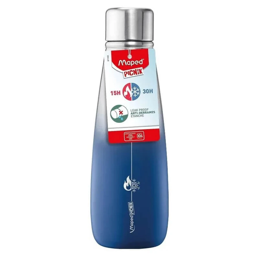 Maped Picnik - roestvrijstalen thermosfles 500 ml - blauw