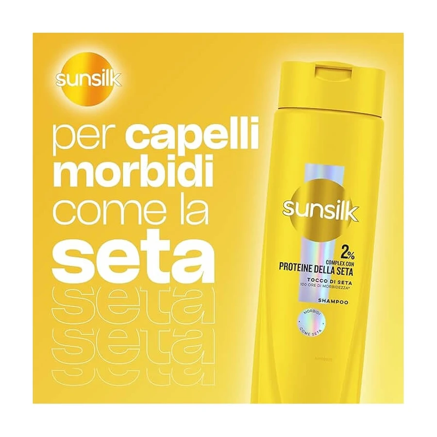 Sunsilk touch of silk - anti-frizz and softness shampoo 250 ml