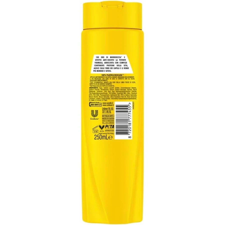 Sunsilk touch of silk - anti-frizz and softness shampoo 250 ml