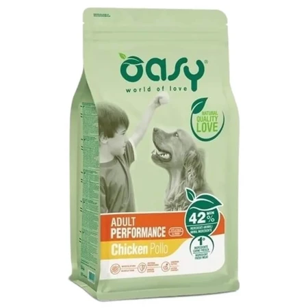 Oasy Adult performance con pollo - alimento seco completo para perros adultos con actividad intensa 3 kg