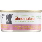 Almo nature Hfc natural cuisine Kalbfleisch mit Schinken - Nassfutter für ausgewachsene Hunde 95 gr.