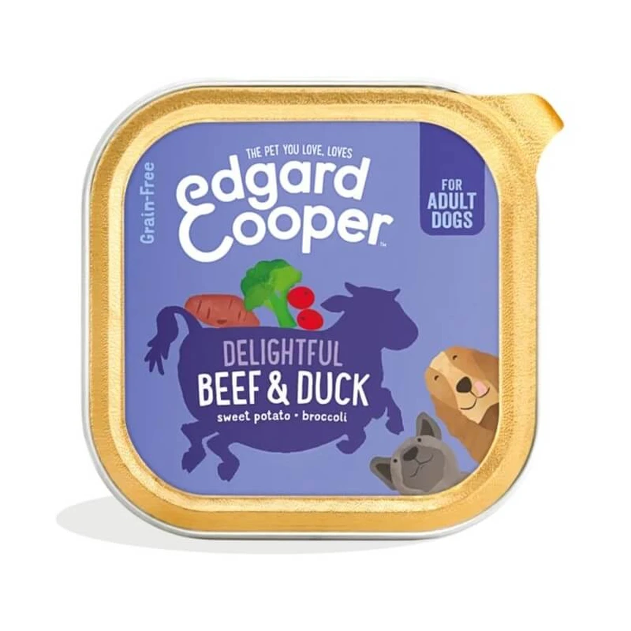 Edgard &amp; cooper Adult buey y pato - alimento completo para perros adultos 150 gr.