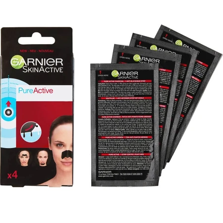 Garnier skin active - bandes anti-impuretés au charbon actif