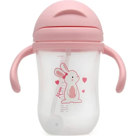 Taza de aprendizaje Kiokids 300 ml rosa