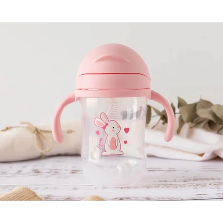 Taza de aprendizaje Kiokids 300 ml rosa
