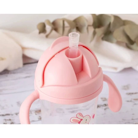 Taza de aprendizaje Kiokids 300 ml rosa