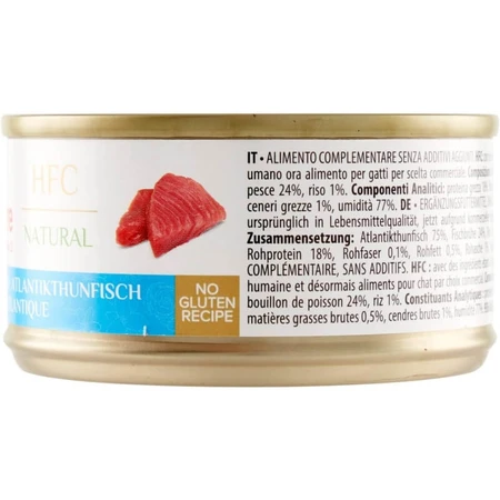 Almo nature Hfc natural Atlantic tuna - wet food for adult cats 70 gr