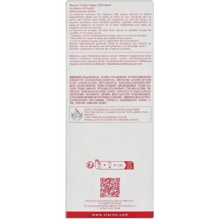 Clarins baume corps super hydratant - super moisturizing body cream 200 ml