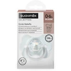 Suavinex wonder butterfly - chupete de silicona sx pro 0-6 meses - azul claro