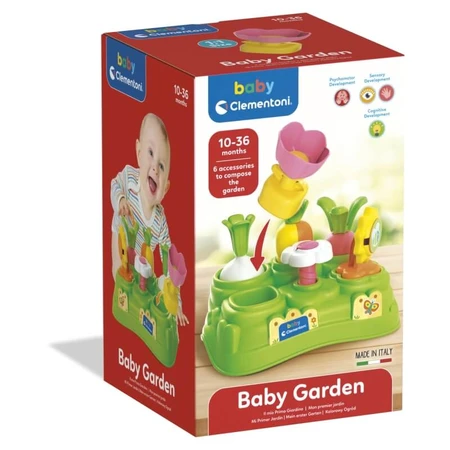 Clementoni Baby garden - interactive educational game with shapes and colors 10-36 months