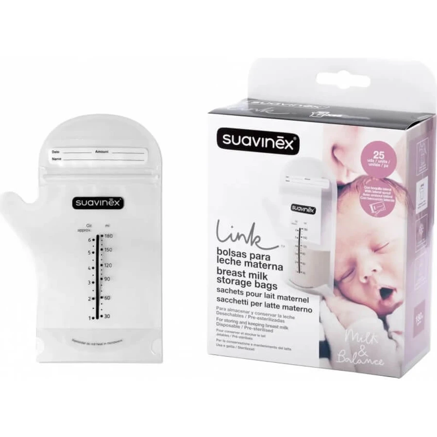 Suavinex 25 bewaarzakjes voor moedermelk