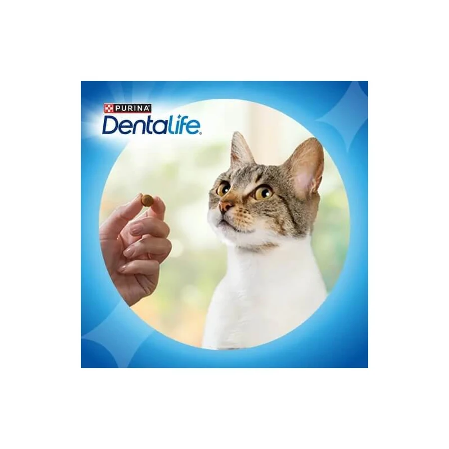 Dentalife - Zahnstein- und Zahnbelagssnack für ausgewachsene Katzen mit Hühnergeschmack 40 g
