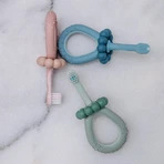 Suavinex - eerste tandenborstel voor baby's 0-2 jaar saliegroene kleur