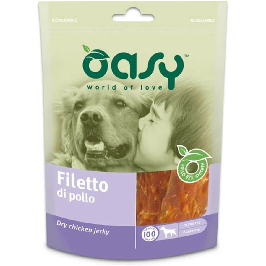 Oasy Hühnerfilet - Snacks für Hunde 100 gr