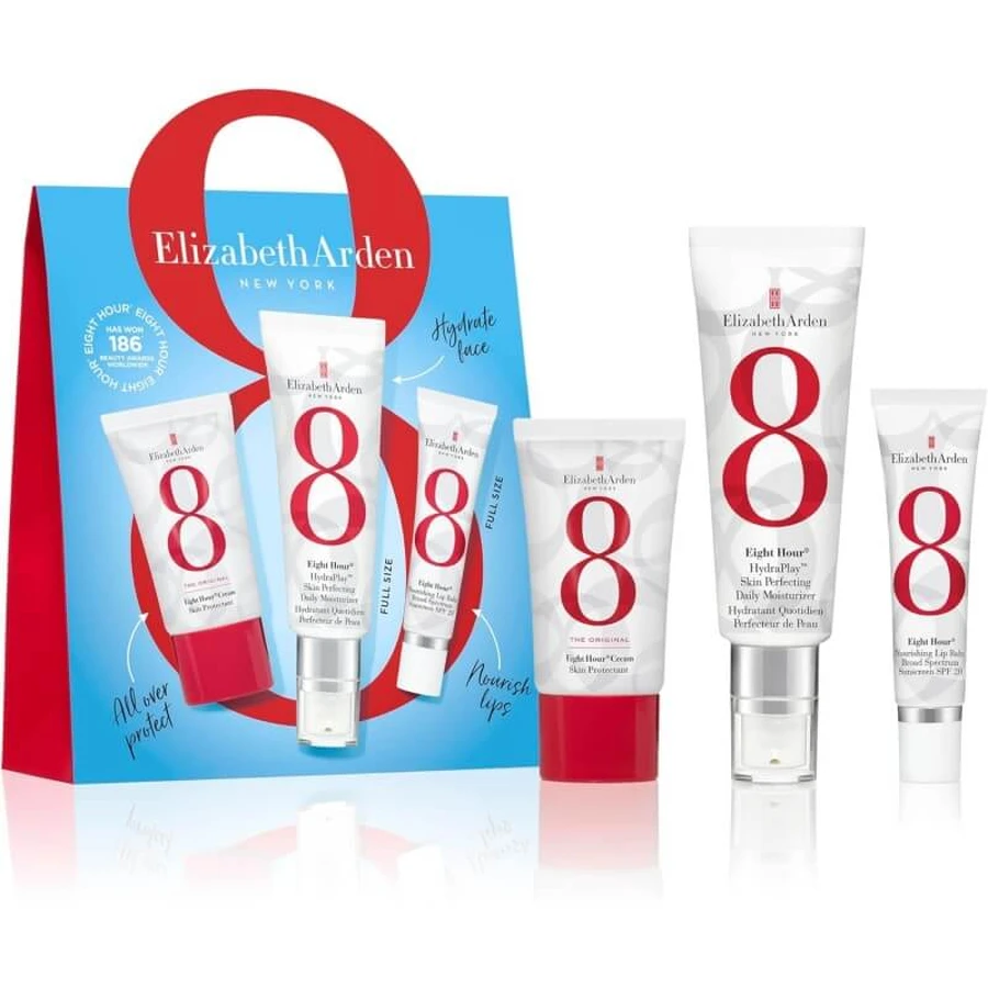 kit de inicio de ocho horas de elizabeth arden - rutina esencial para una piel radiante y protegida