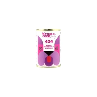 Natural Code For Dog 404 Rindfleisch, Süßkartoffeln und Heidelbeeren - Alleinfuttermittel für ausgewachsene Hunde 400 gr.