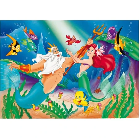Puzzle Lisciani Supermaxi sirena doble cara - 108 piezas