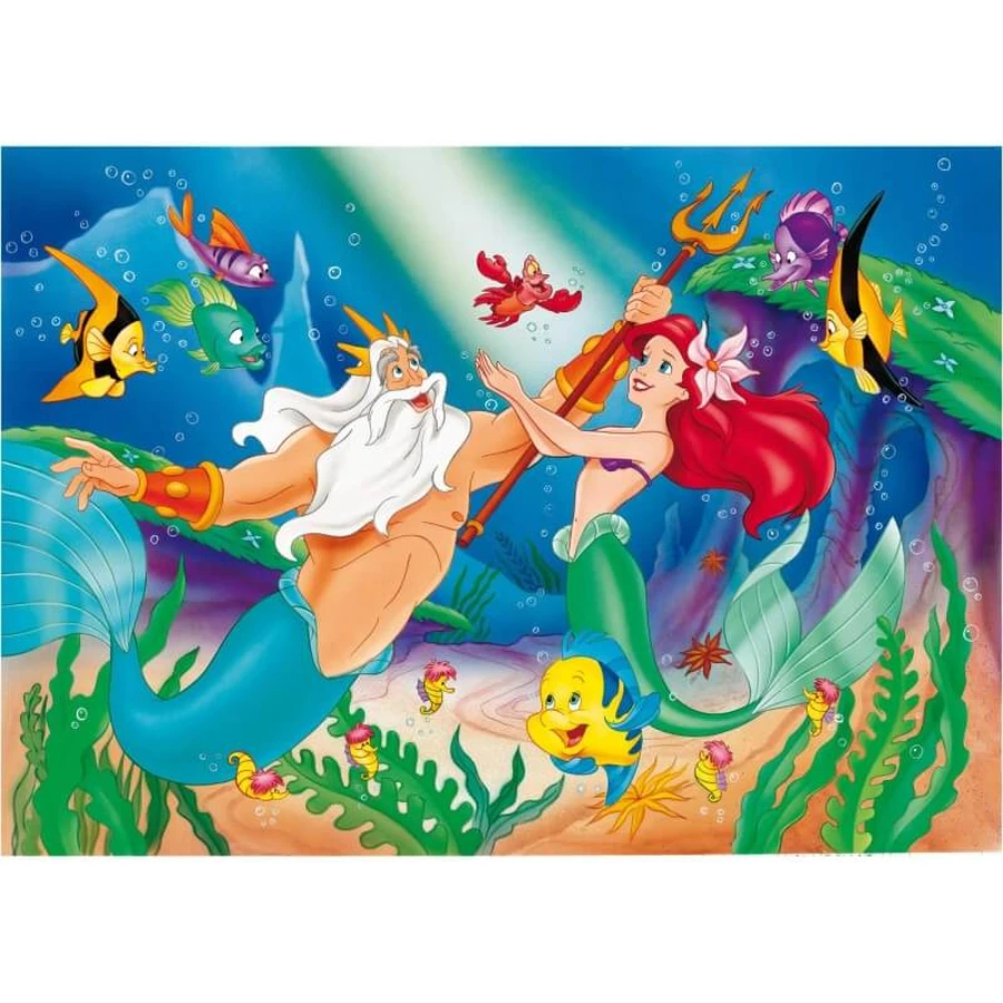Puzzle Lisciani Supermaxi sirena doble cara - 108 piezas