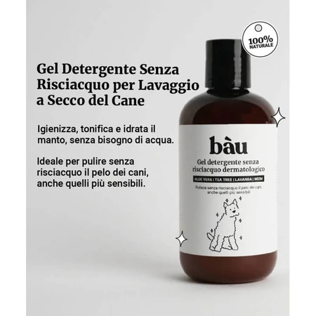 Bau cosmetics dermatologische no-rinse reinigingsgel voor honden 250 ml