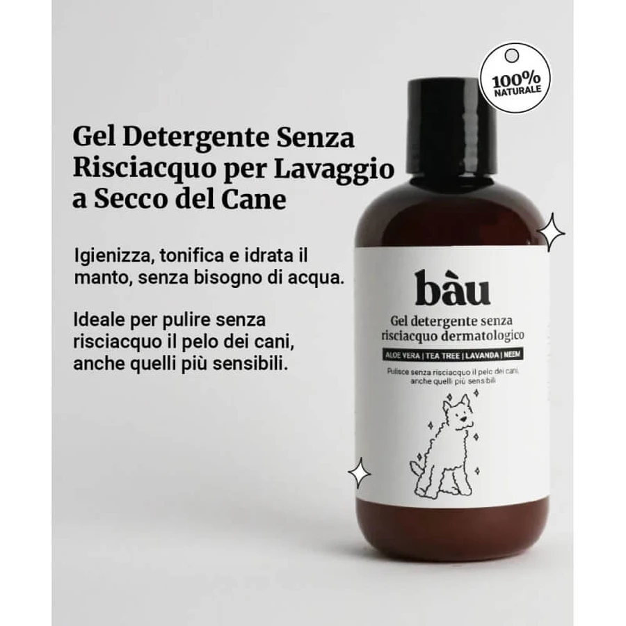 Bau cosmetics dermatologische no-rinse reinigingsgel voor honden 250 ml