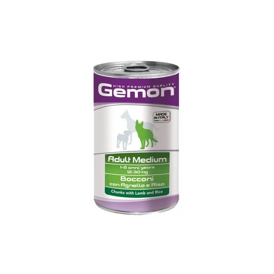 Gemon adult medium Lamm und Reis - Nassfutter für Hunde 1 Dose 1.250 kg