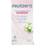 Depilzero Depilatory strips legs and arms - 20 strips + 4 post hair removal wipes