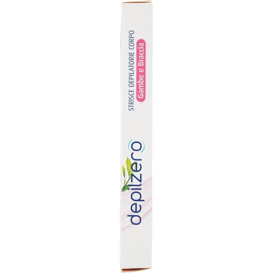 Depilzero Depilatory strips legs and arms - 20 strips + 4 post hair removal wipes
