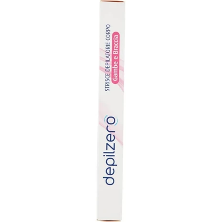 Depilzero Depilatory strips legs and arms - 20 strips + 4 post hair removal wipes