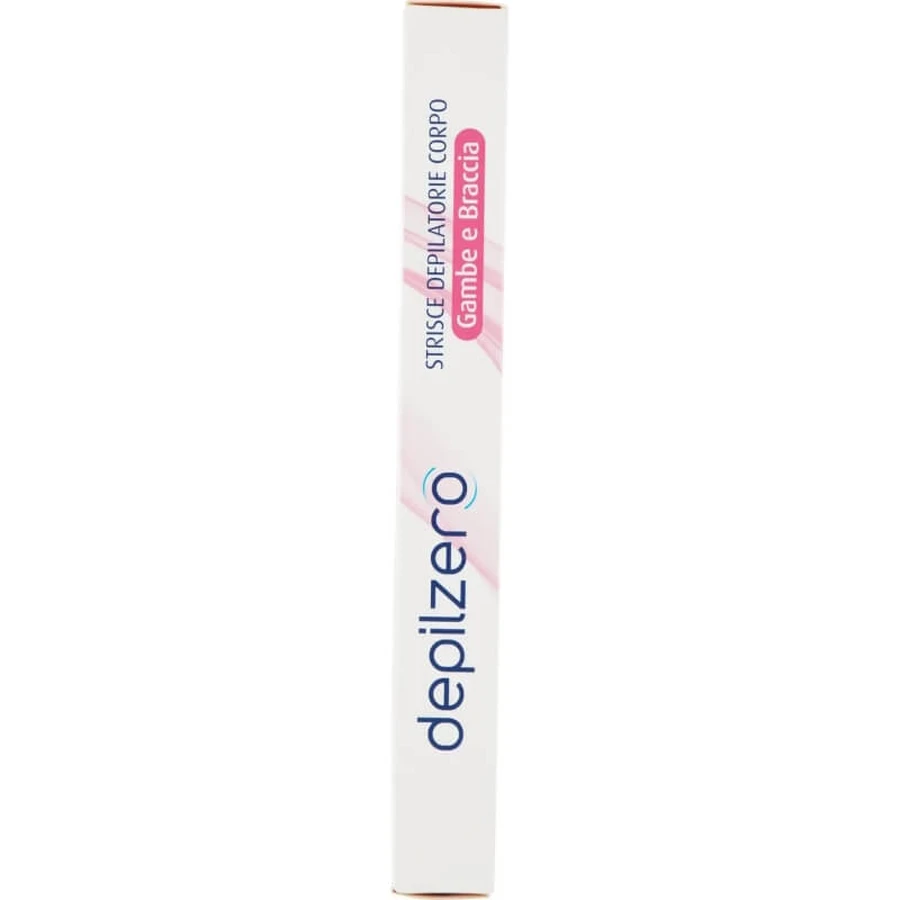 Depilzero Depilatory strips legs and arms - 20 strips + 4 post hair removal wipes
