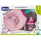 Chicco baby voeding set 6 maanden+ bord lepel en beker roze