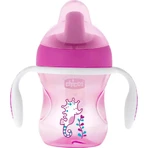 Chicco baby voeding set 6 maanden+ bord lepel en beker roze