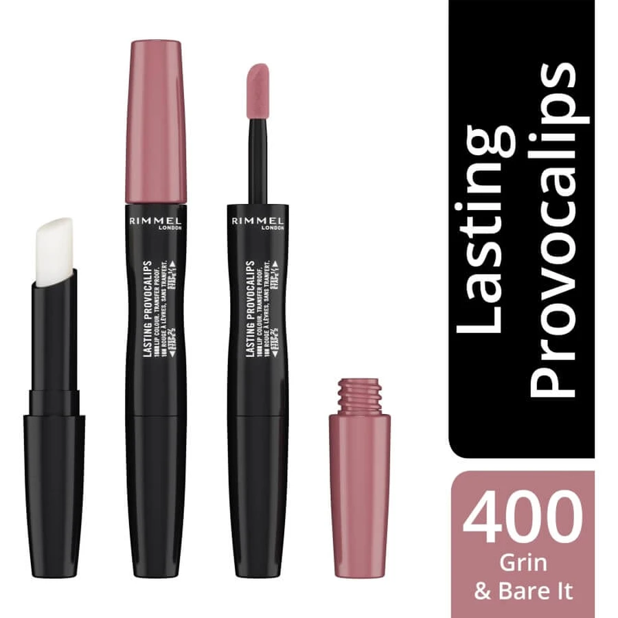 Rimmel provocalips - liquid lipstick in 2 steps no. 400 grin &amp; bare it