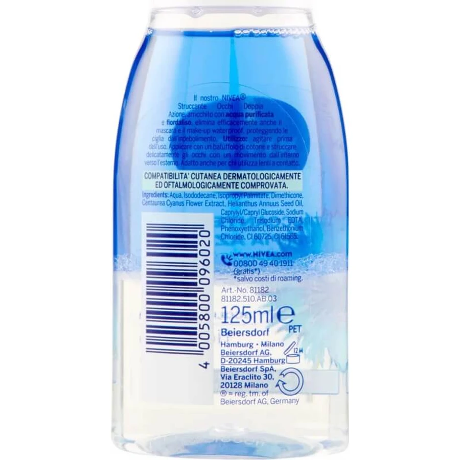 Nivea visage - desmaquillante de ojos doble acción 125 ml