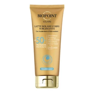 Biopoint filtr przeciwsłoneczny 50+ spf mleczko do ciała bardzo wysoka ochrona 200 ml