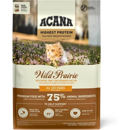 Acana Wild prairie - nourriture complète pour chats 4,5 kg