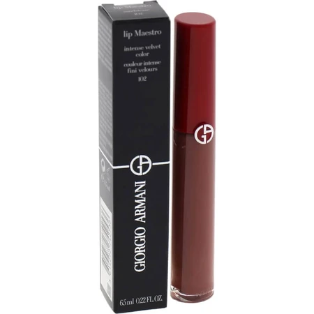 Giorgio armani lip maestro - barra de labios líquida mate aterciopelada no. 102 arenisca