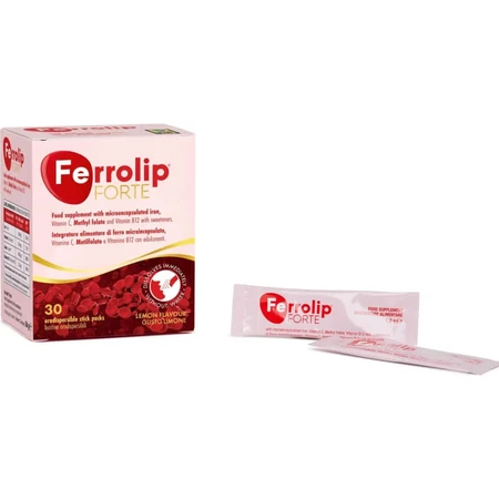 Ferrolip forte 30 stickpacks - ijzer- en vitaminesupplement